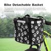 Bike Detachable Basket Bicycle Front Pet Bag Canvas Front Bag Aluminum Alloy Frame Pet Basket