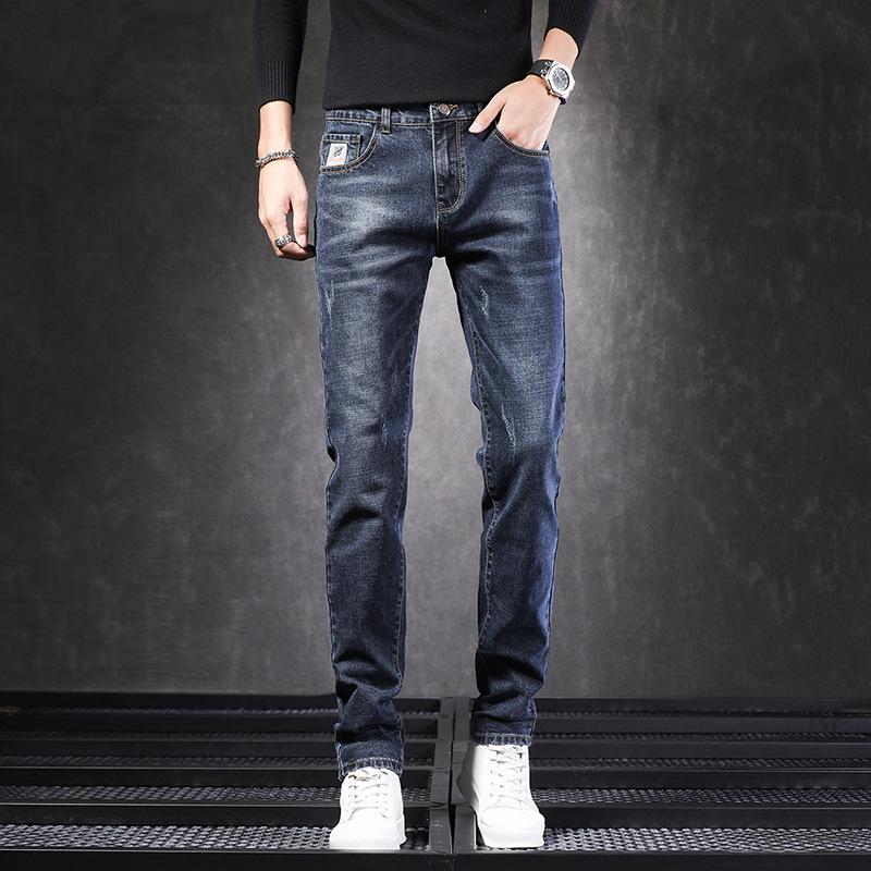 Men's Slim-Fit Multi-Color Jeans: Versatile, Comfortable Spring Pencil Pants