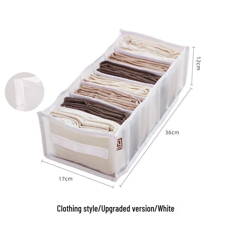 Underwear Storage Box: Foldable Organizer for Bras, Panties, and Socks with Dividers for Women's Drawers