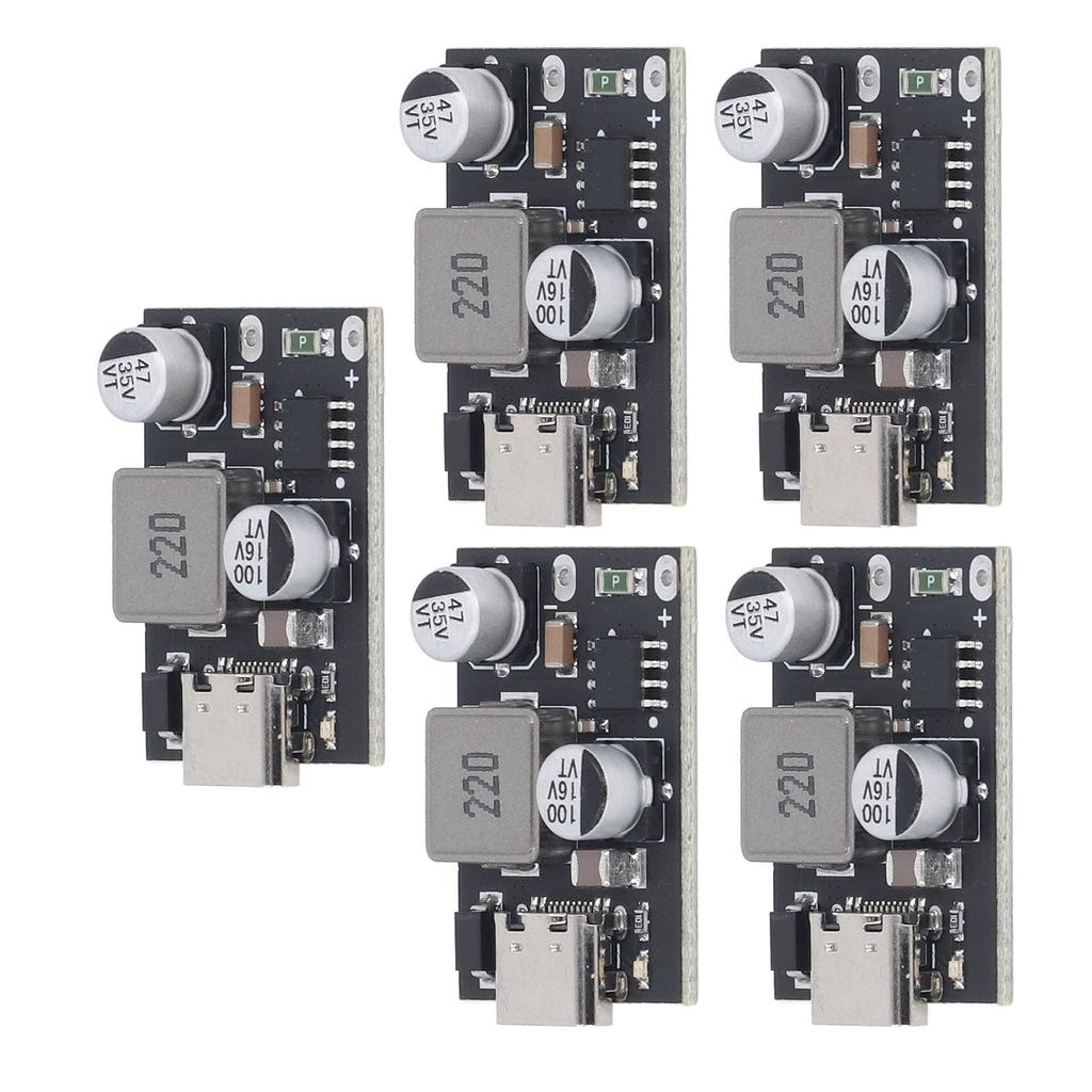 5Pcs Buck Module DC Power Supply Converter 6~32V to QC3.0 PD3.0 Mobile Phone Smart Fast Charge Type 