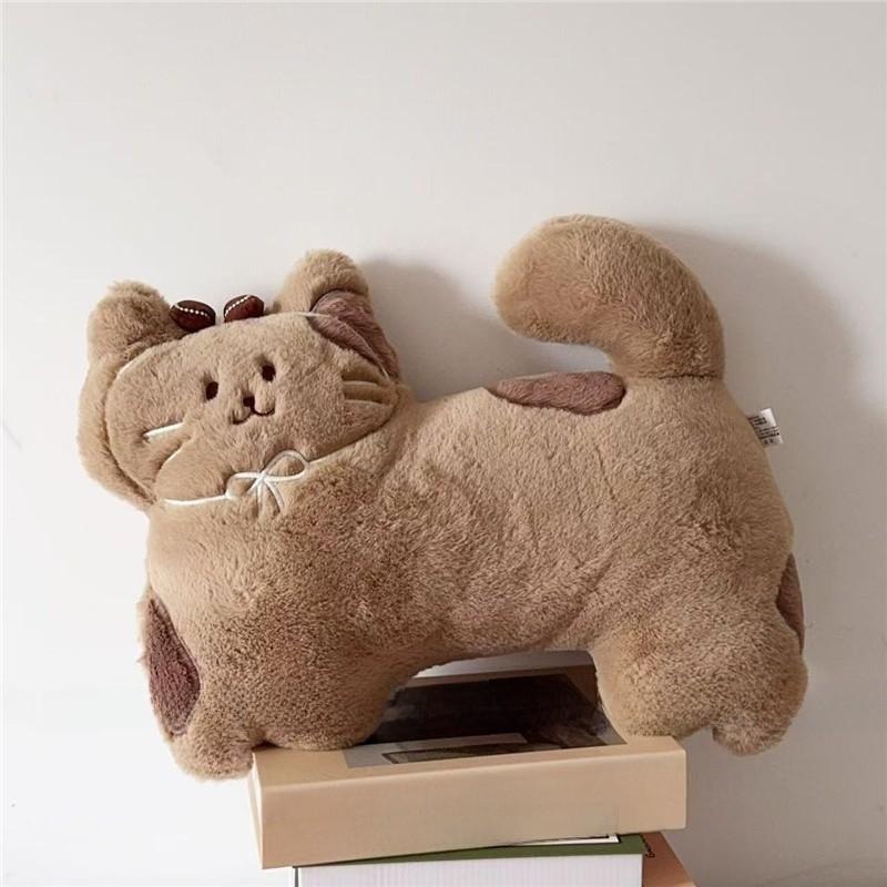 Pillow Cat Plush Animal Doll Cartoon Decoration Living Room Sofa Seat Cushion