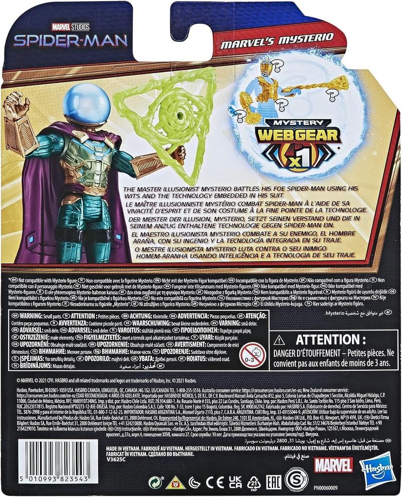 Hasbro Marvel Sem Volta Para Casa Figura de Ação Teia Misteriosa F1914 Autêntico Equipamento do Homem-Aranha/Mysterio