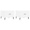 VidaXL Coffee Tables 2 Pcs White 50x50x40 Cm Engineered Wood 829429