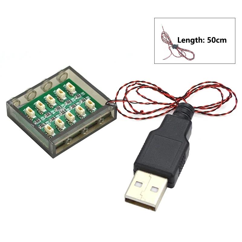 DIY 0.8mm Pin 1x1 1x2 1x4 Length 50cm SMD LED 2835 Remote Control Building Block Flash Lamp City Street Light Bricks