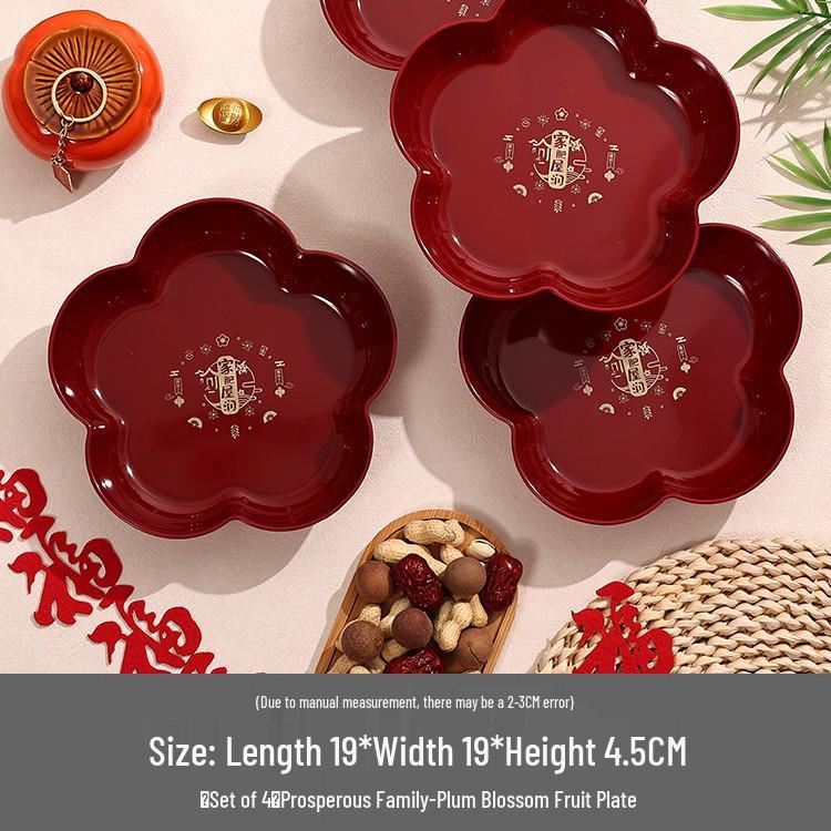 Housewarming Joy: New Home Fruit Plate Ornament for Moving-In Celebrations