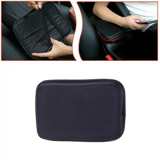 Leather Car Armrest Cushion Pad Center Console Cover Protector Mat Accessories
