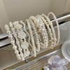 Exquisite Faux Pearl Flower Hair Hoops Fashion Hair Accessories Holiday Styling Perfect Gifts for Girls