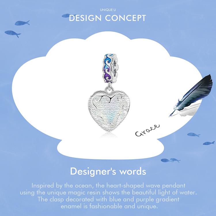 Acquista BAMOER Ciondolo Con Ciondolo A Forma Di Cuore Intrecciato Romantico In Argento Sterling 925 Adatto A Bracciali E Braccialetti Da Donna In Italia A Partire Da 7.21 - Foto 3