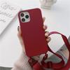 Lanyard Phone Case Soft Silicone Crossbody Strap  Mobile Phone Case for iPhone 14 Pro Max SE Soft Phone Case