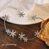 Women Fashion Versatile Snowflake Zirconia Ear Hanger No Earhole Ear Clip Adjustable Surrounding Earstuds Advanced Sense Decor