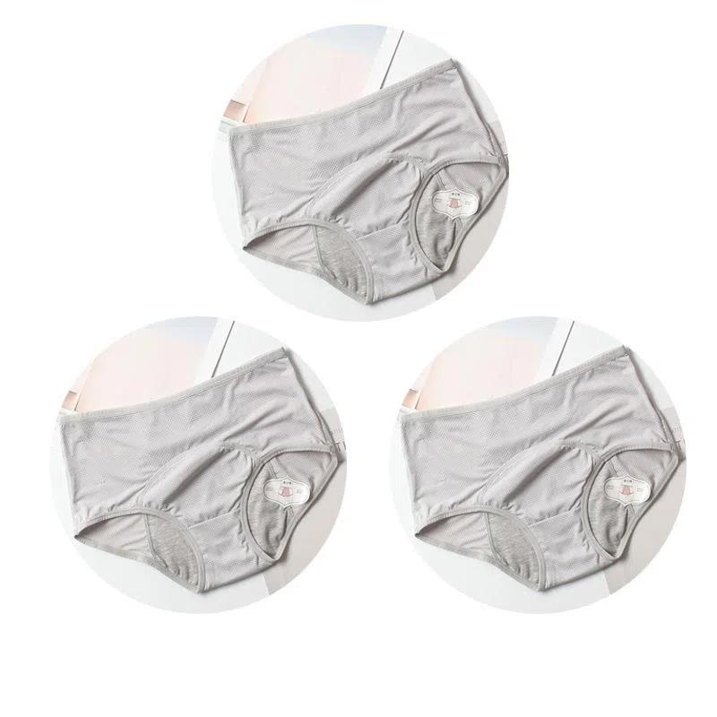 3 Stück Auslaufsichere Menstruationsslips Damen Unterwäsche Physiologische Hüfthose