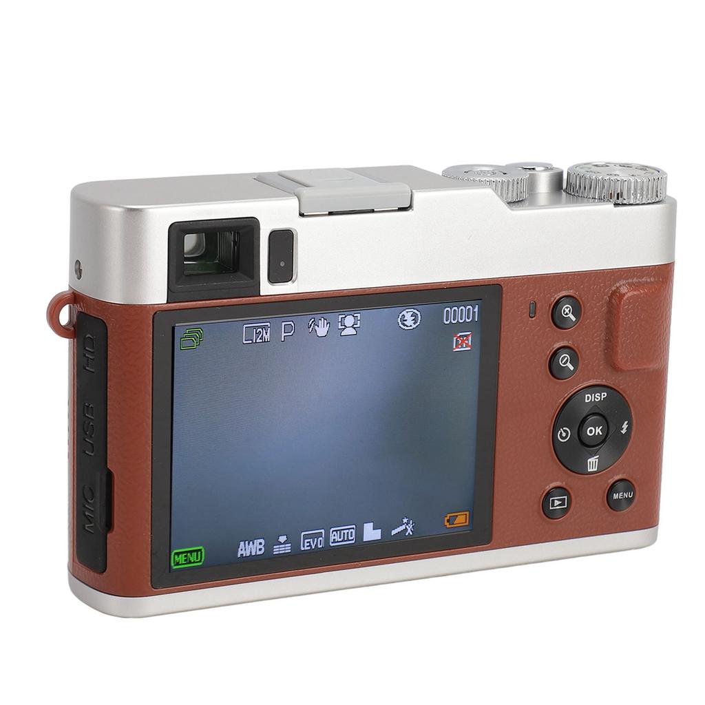 4K Digital Camera 48MP 3.5in IPS Screen AF Autofocus 16X Zoom HD Images Retro Portable Vlogging