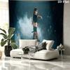LISA Wall tapestry, aesthetic printed fabric blanket, suitable for bedroom, living room, and home decor.