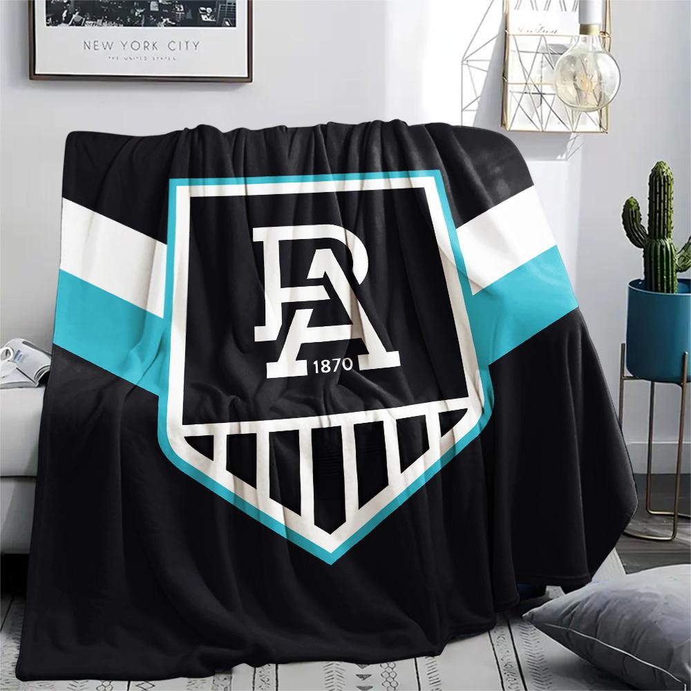 Port Adelaide Druck Flanelldecke, Hohe Qualität, Bequem für alle Jahreszeiten, Heimdekoration, Wärme und Komfort, Perfekt für Weihnachtsgeschenke
