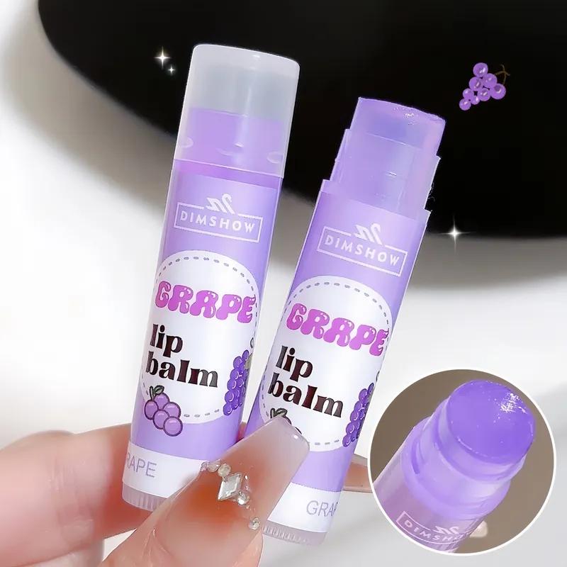 

Фруктовий бальзам для губ Зимовий зволожувач Олія для губ Стійке прозоре натуральне виноградне желе з полуниці Помада Догляд за губами Макіяж 03 Grape