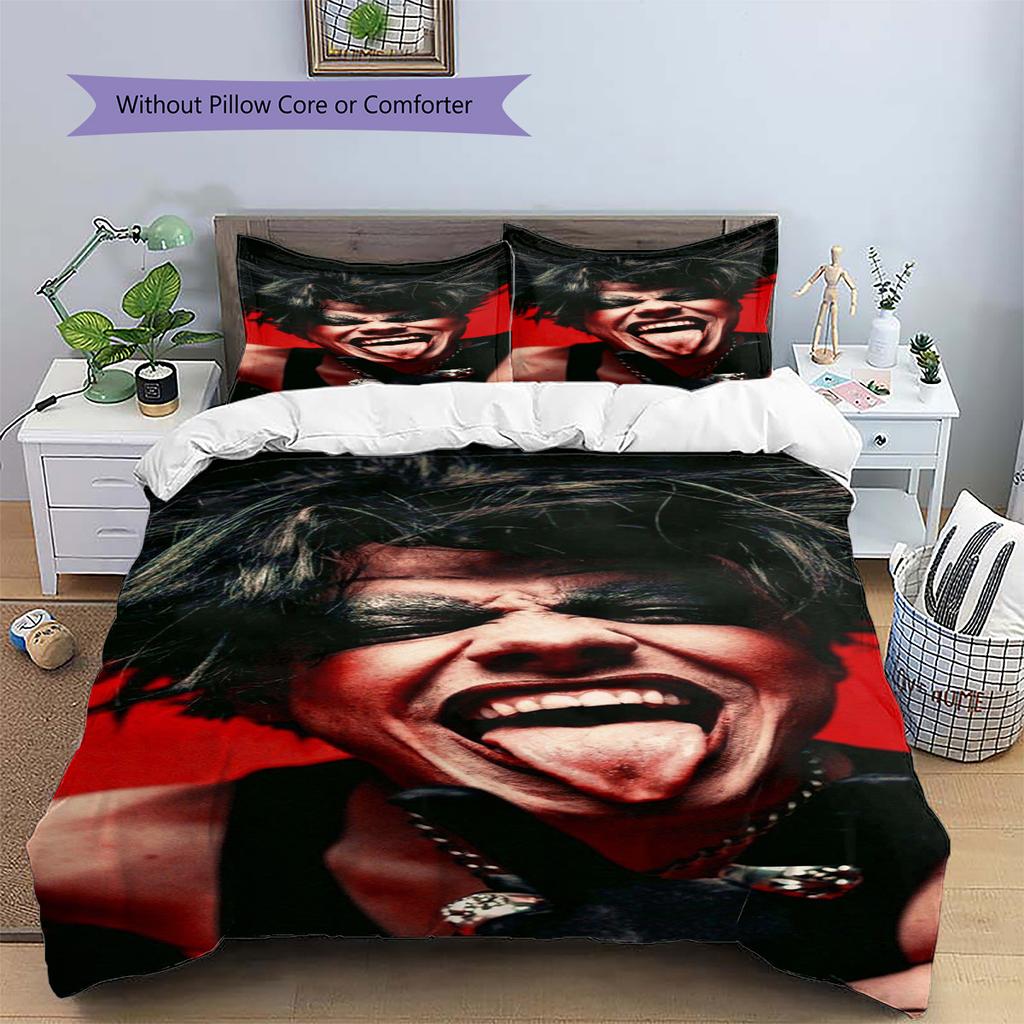 YUNGBLUD Pattern Bedding Quilt Set Quilt Cover Pillowcase Home Decoration Birthday Gift (1 * Duvet Cover + 2 * Pillowcase, Without Core)