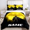 Custom Textile Batman Poster Bedding 3 Piece Set HD Print Duvet Cover Pillowcases for Teens Adult Bedroom Decoration