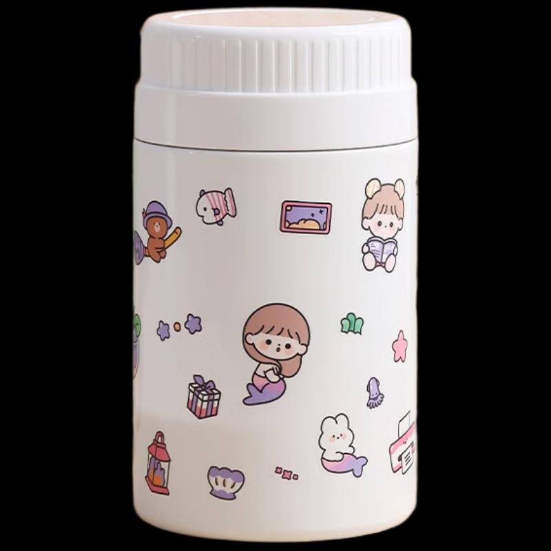 XIDERUN 304 Stainless Steel Portable Food Jar