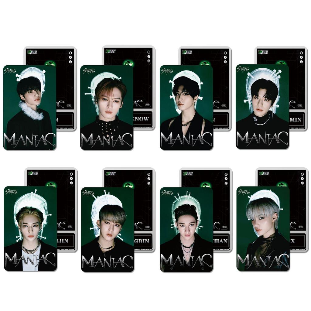 SKZOO's same style men's group po card for the new album "NOEASY" featuring celebrity merchandise cards
