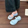 Small Crossbody Shoes Women's Shoes Fashionable Wedge Heels Slippers Casual Sandals