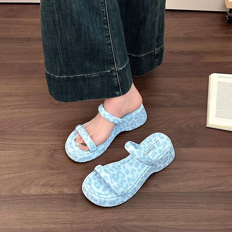 Small Crossbody Shoes Women's Shoes Fashionable Wedge Heels Slippers Casual Sandals