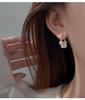 2026 New Hot Style Imitation Hetian Jade Stud Earrings for Women - Versatile No-Piercing Ear Clips