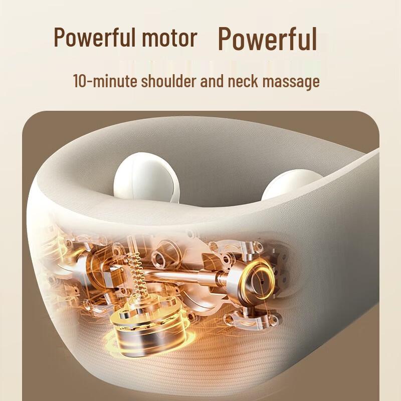 HEZHENG U-shaped Neck and Shoulder Massager with Heat CN Plug (adapter Included)