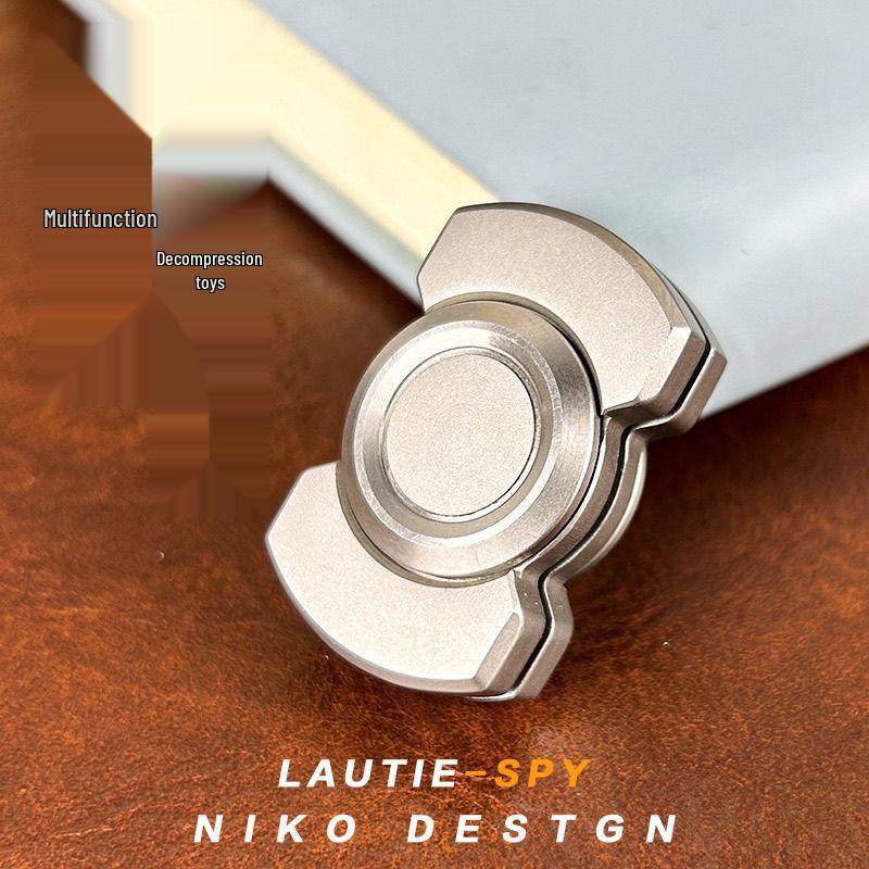 Zinc Alloy 3-in-1 Fidget Spinner Toy - Magnetic Decompression Artifact