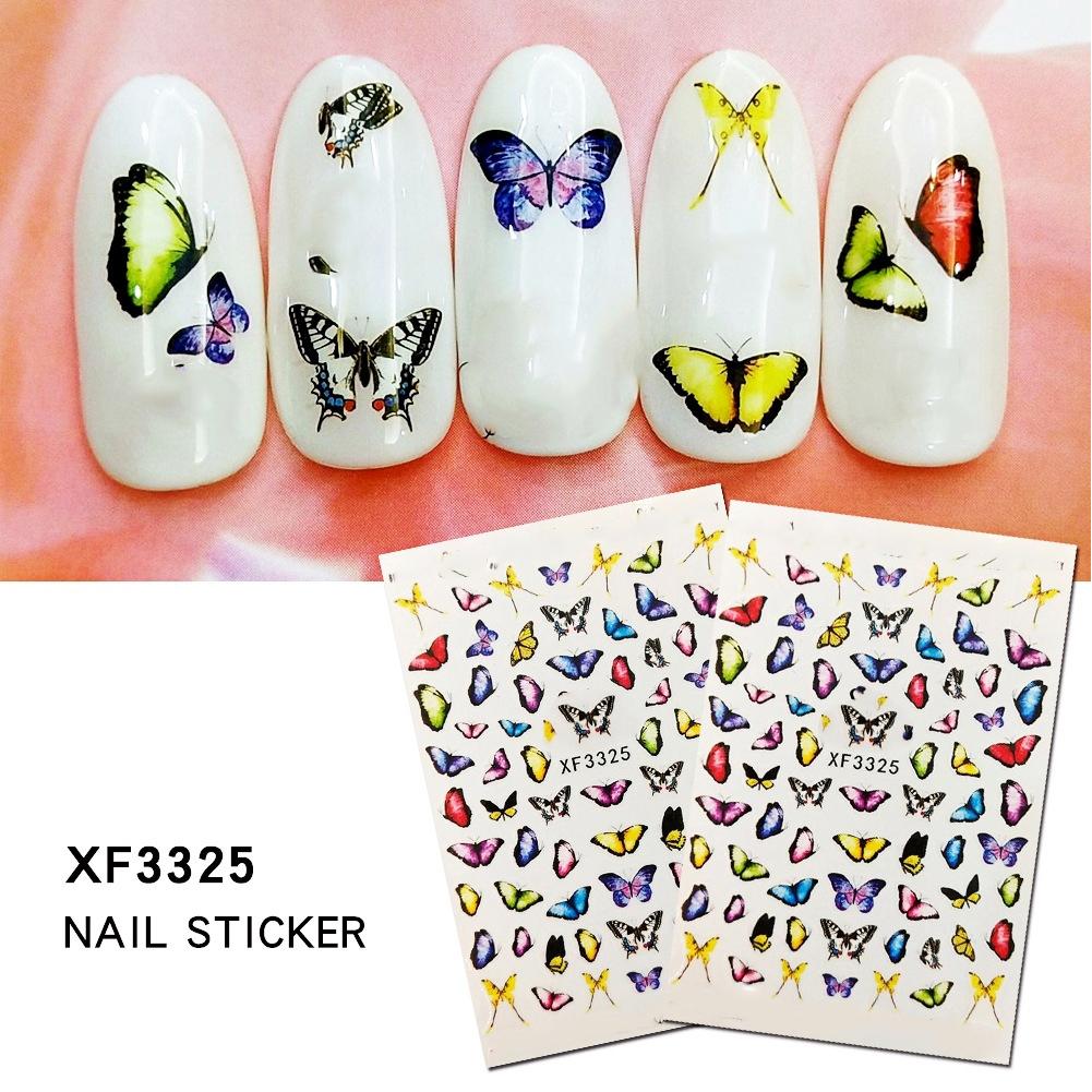 13pcs Nail Art Sticker Self Adhesive Nail Decoration DIY Manicure Decals Tool
