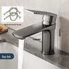 Baimengyang Gunmetal Grey Stainless Steel Hot/Cold Basin Faucet