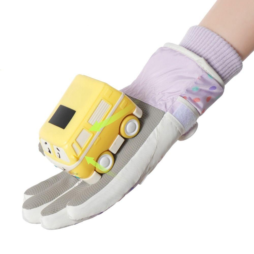 Full Finger Kids Snowboard Gloves Thicken Girls Skiing Gloves Kawaii Children Ski Gloves  Camping