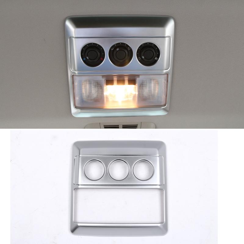 

ABS Black Car Front Rear Reading Light Lamp Frame Cover Trim For Land Rover Discovery 4 LR4 2010-2016 Interior Accessories