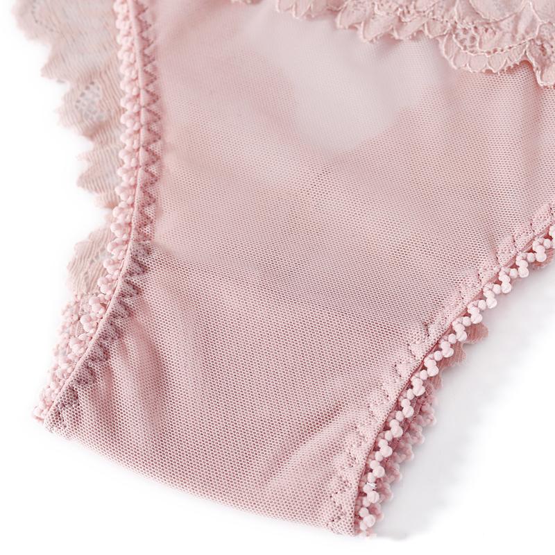 Dámské sexy krajkové kalhotky s nízkým pasem, šněrovací mašličky, dámské kalhotky s G-string spodním prádlem, s pokušením