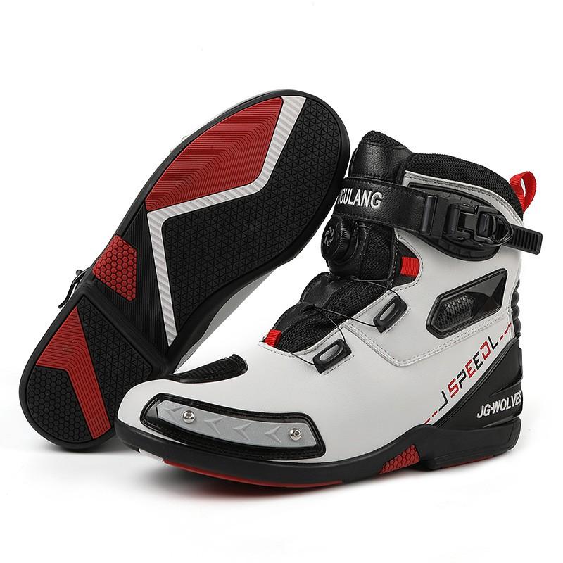 All-Season Waterproof Motorcycle Riding Boots Men Women Durable Off-Road Touring With Breathable Shock Absorption