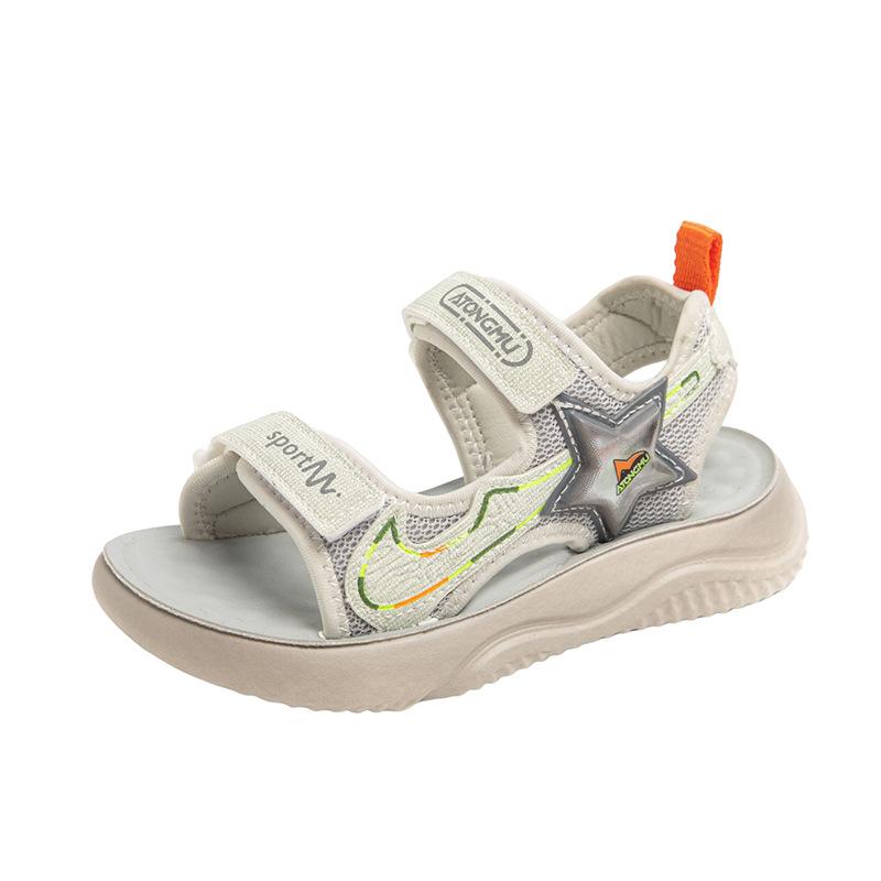Neue Sommer Kinder Sandalen Atmungsaktiv Leicht Elastisch Bequem Weiche Sohle Lässige Strandschuhe