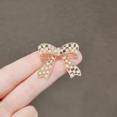 Motýlí brož pro ženy, luxusní, luxusní pin, temperament, pevné oblečení, oblek, perlové šperky