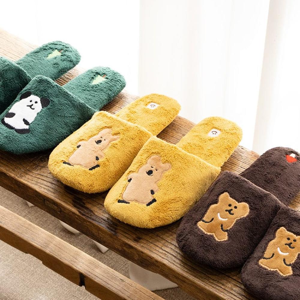 Dinotaeng Happy Quokka Plush Slippers