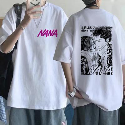 Men Women Funny Tshirt Nana Osaki Goth Manga T-shirt Black Stones Graphic Tops Fashion Hip Hop Y2k Tee Shirt Streetwear Clothes
