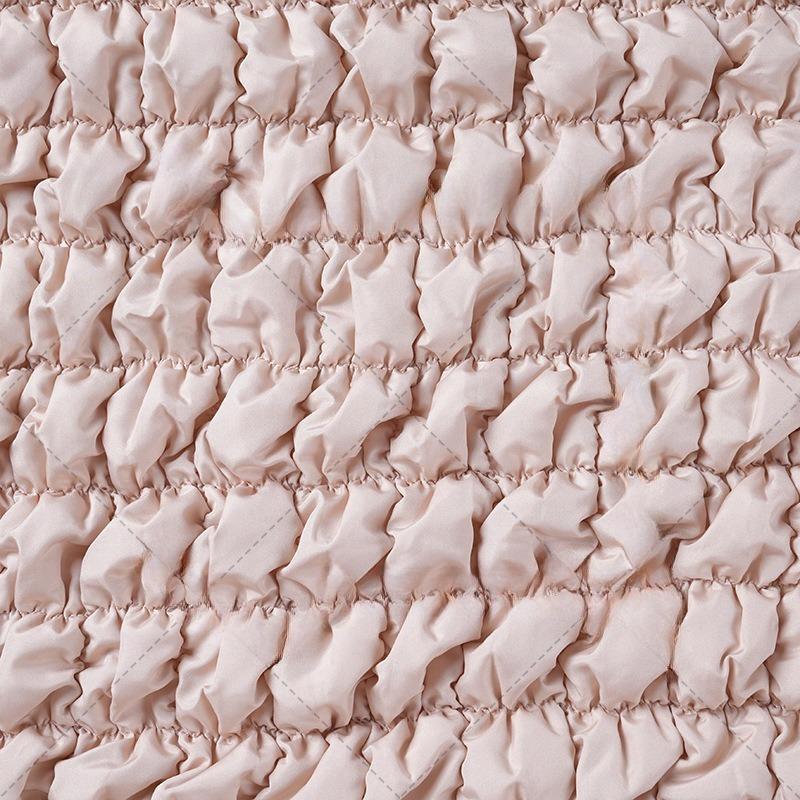 Elastic Checkered Quilted Embroidered Fabric Spring Yarn-spun Cloud Bag Cotton Fabric DIY Pet Clothing, Hand Warmer Treasure Bag