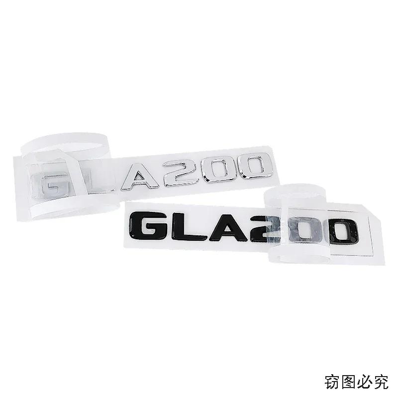 ABS Car Side Fender Decal Letters Emblem Rear Trunk Badge Tail Sticker for Mercedes Benz GLA200 GLA260 Accessories AZ1