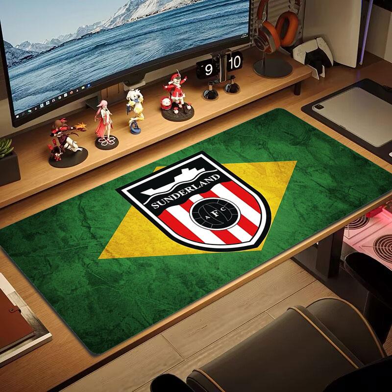 Sunderland A.F Large Size Mouse Pad Large Gaming Table Cushion Non-slip Laptop Tablet Big Mousepad XXL Mat Mini PC Playmat With Lock Edge