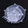 6-Piece Set of Silicone Lids, Fresh-Keeping Covers, Round Universal Sealing Bowl Lids, Leftover Food Plastic Wrap Covers