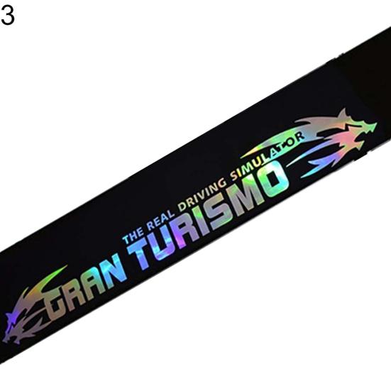 Letters Design Car Front Rear Windshield Colorful Reflective Sticker Decal Decor