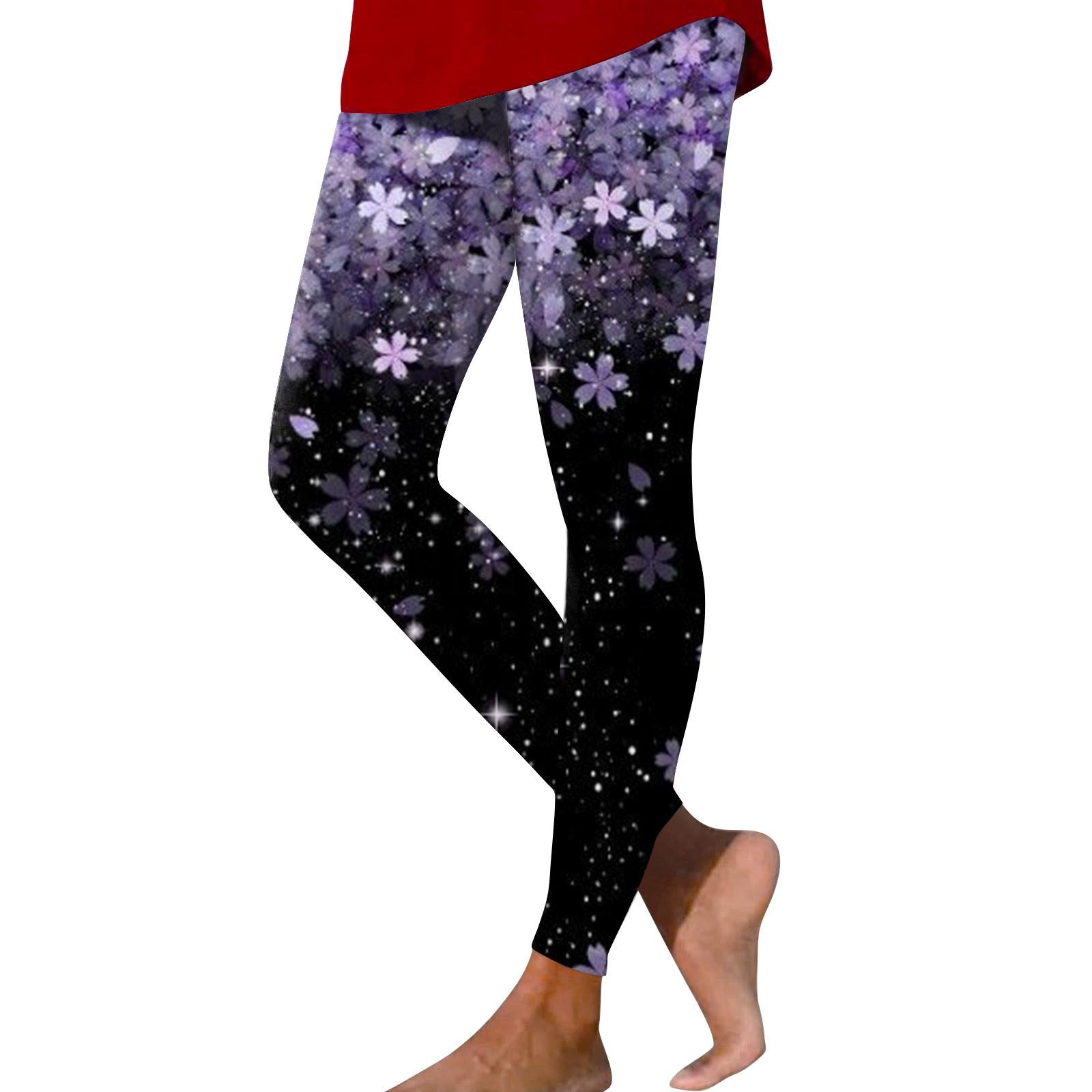 

Женские повседневные модные уличные узкие эластичные штаны для йоги с цветочным принтом Nine Minute L