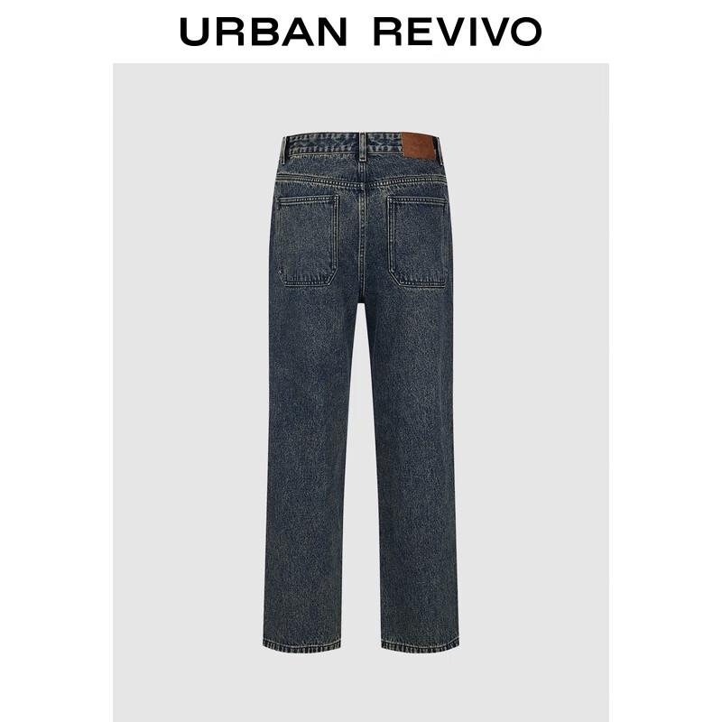 

UR Мужские 2025 Зимние Повседневные Ретро Вываренные Прямые Хлопковые Джинсы Деним 31