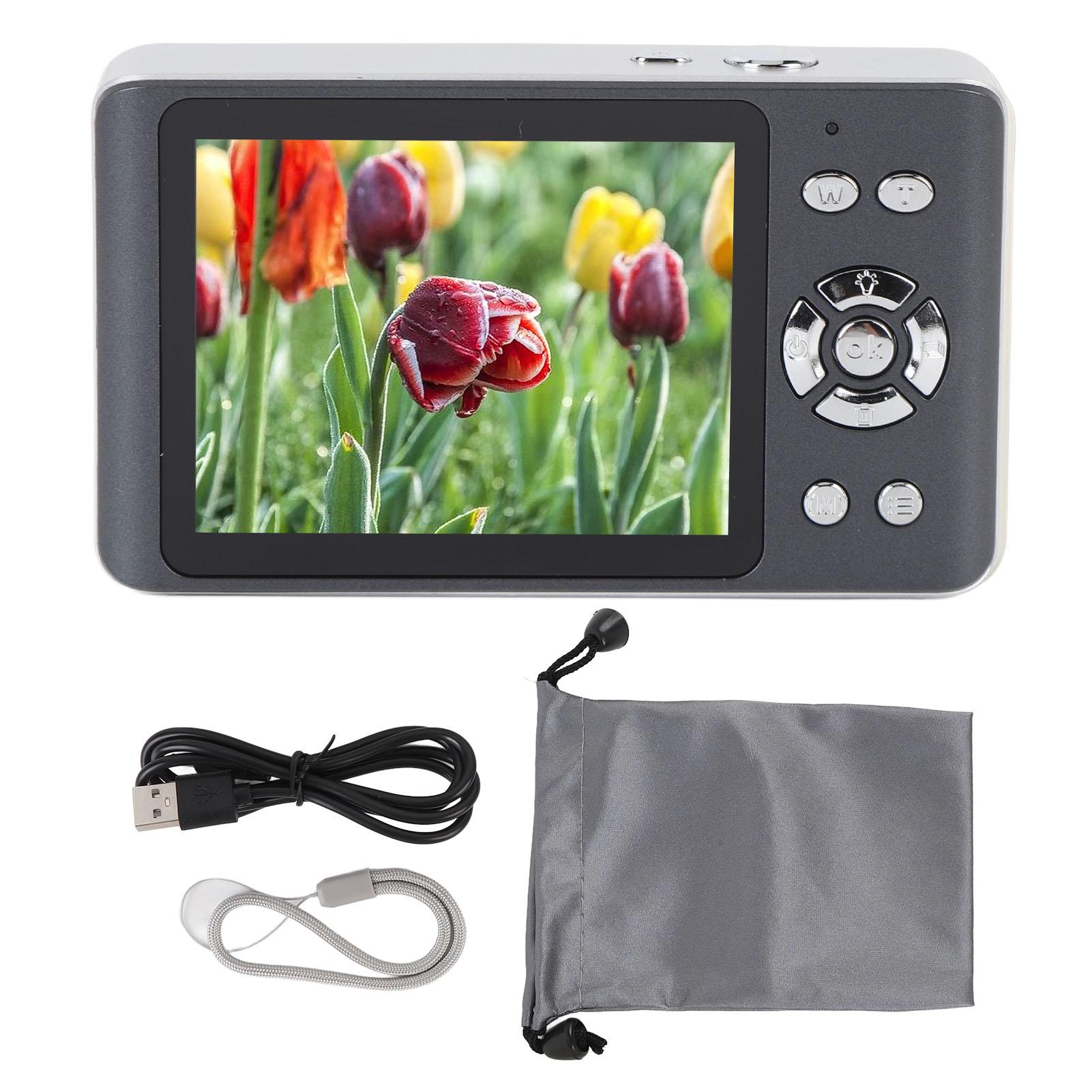 

4K 64MP Digital Camera Autofocus Compact Point and Shoot Camera with 18X Digital Zoom 2.8 Inch білий