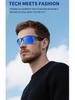 Smart Bluetooth Sunglasses 02Pro: AI Translation, Music & Call Features, V6.0 Black