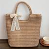 Popular And Spring Summer Yogodlns New Large Capacity Straw Woven Bag Holiday Beach Bag Women Versatile Ins Handmade Shoulder Bag Tote Bag