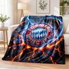 FC Bayern München Bedruckte Flanelldecke Warmer Komfort Tagesdecke für Innenbereich Heimdekoration