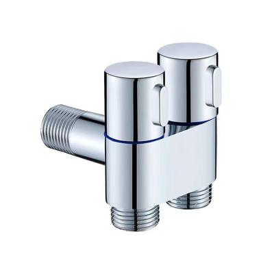 G1/2 1 In Two Out Double Control Washing Machine Faucet Toilet Triangle Valve